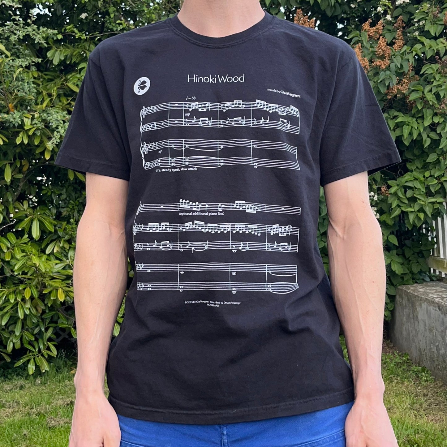 Hinoki Wood Tee (Black)